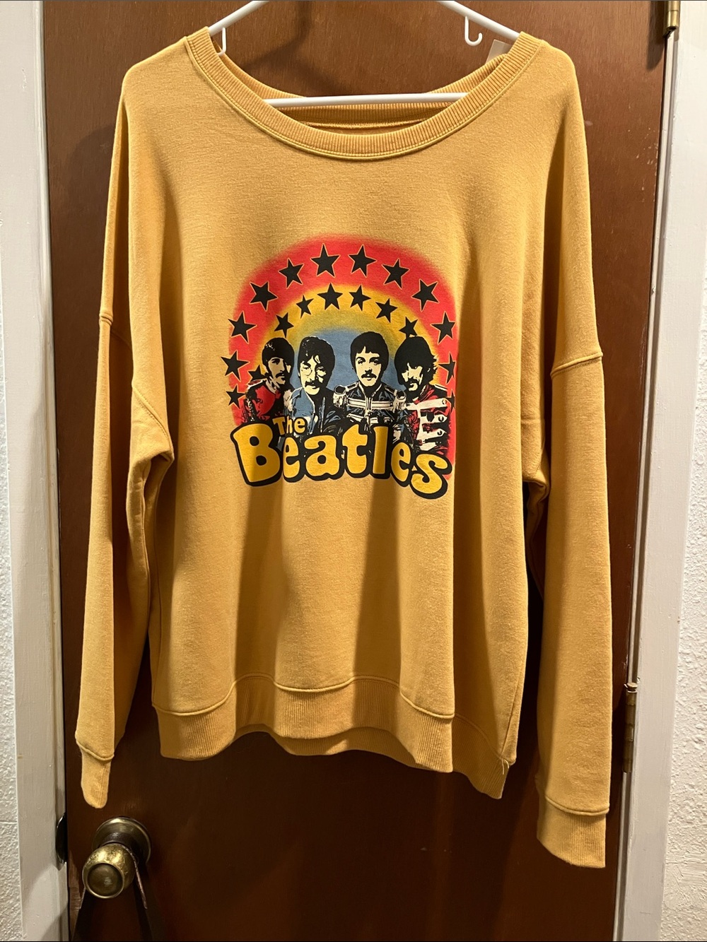 The Beatles Crew Neck Graphic Pullover Sweatshirt